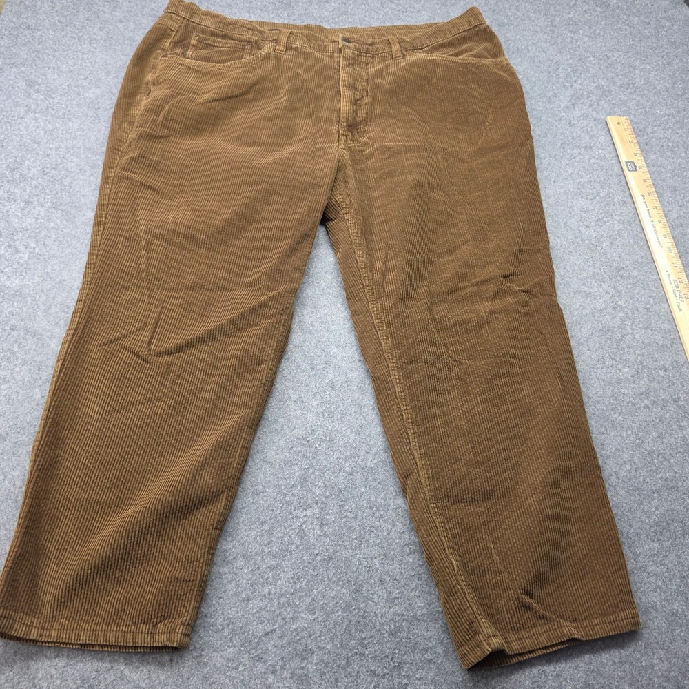 Levis 501 Brown Corduroy Pants Mens Straight Leg Button Fly 501-0127 38x26
